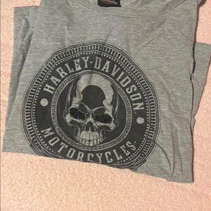Harley-Davidson Gray Skull Graphic Tee